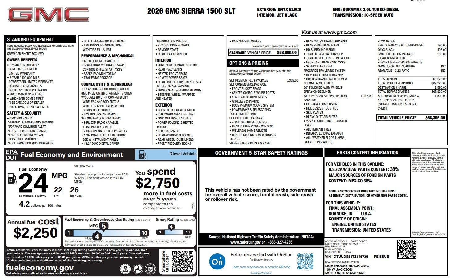 2026 GMC Sierra 1500 SLT