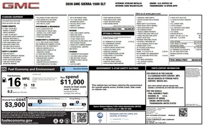 2026 GMC Sierra 1500 SLT