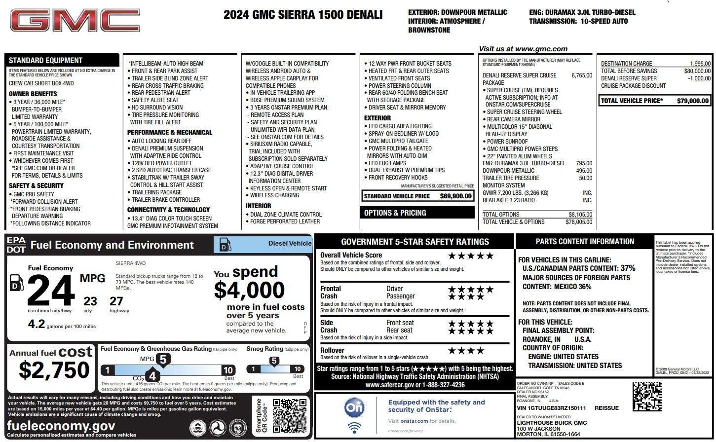 2024 GMC Sierra 1500 Denali