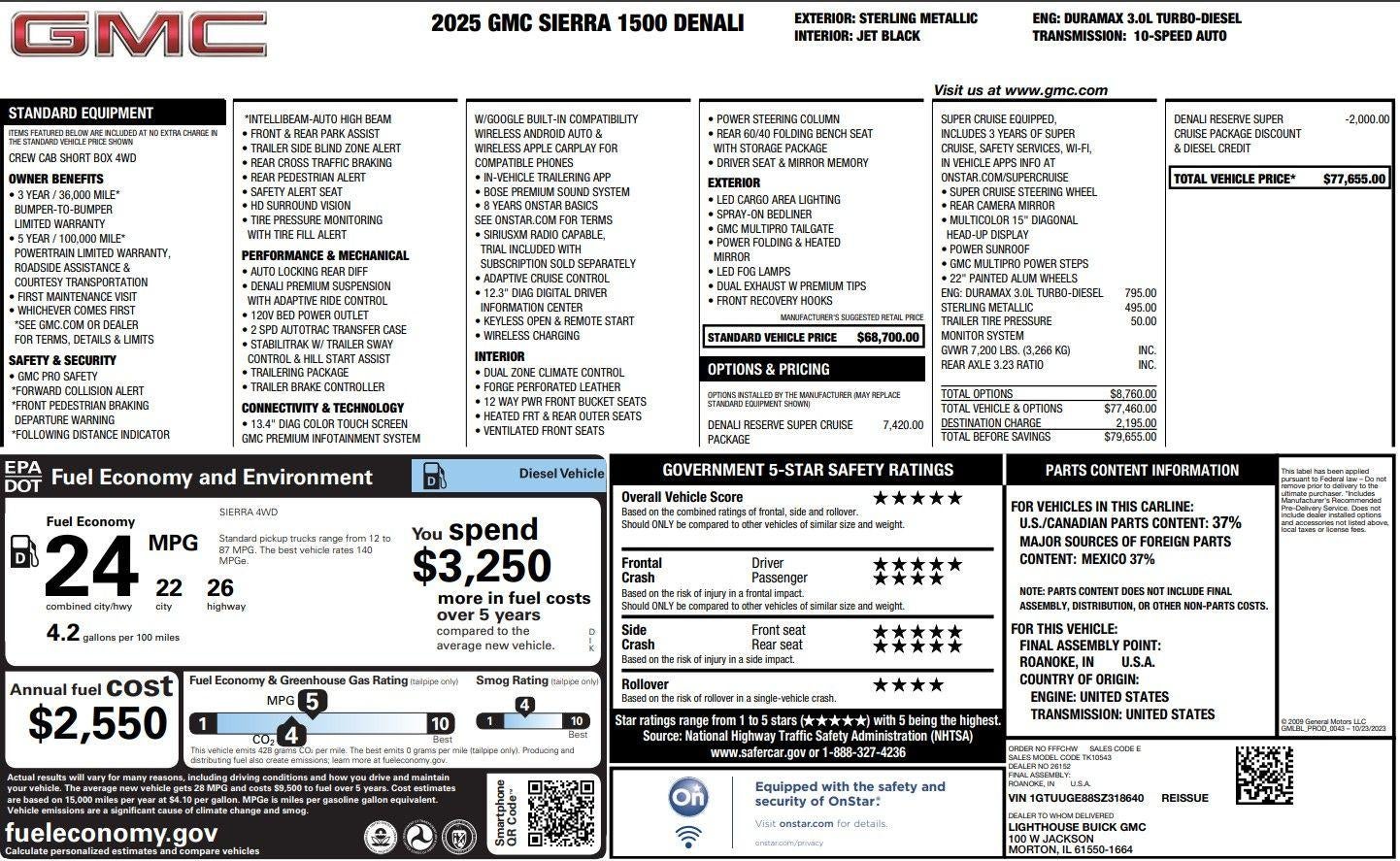 2025 GMC Sierra 1500 Denali