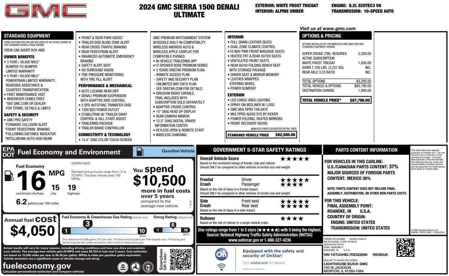 2024 GMC Sierra 1500 Denali Ultimate