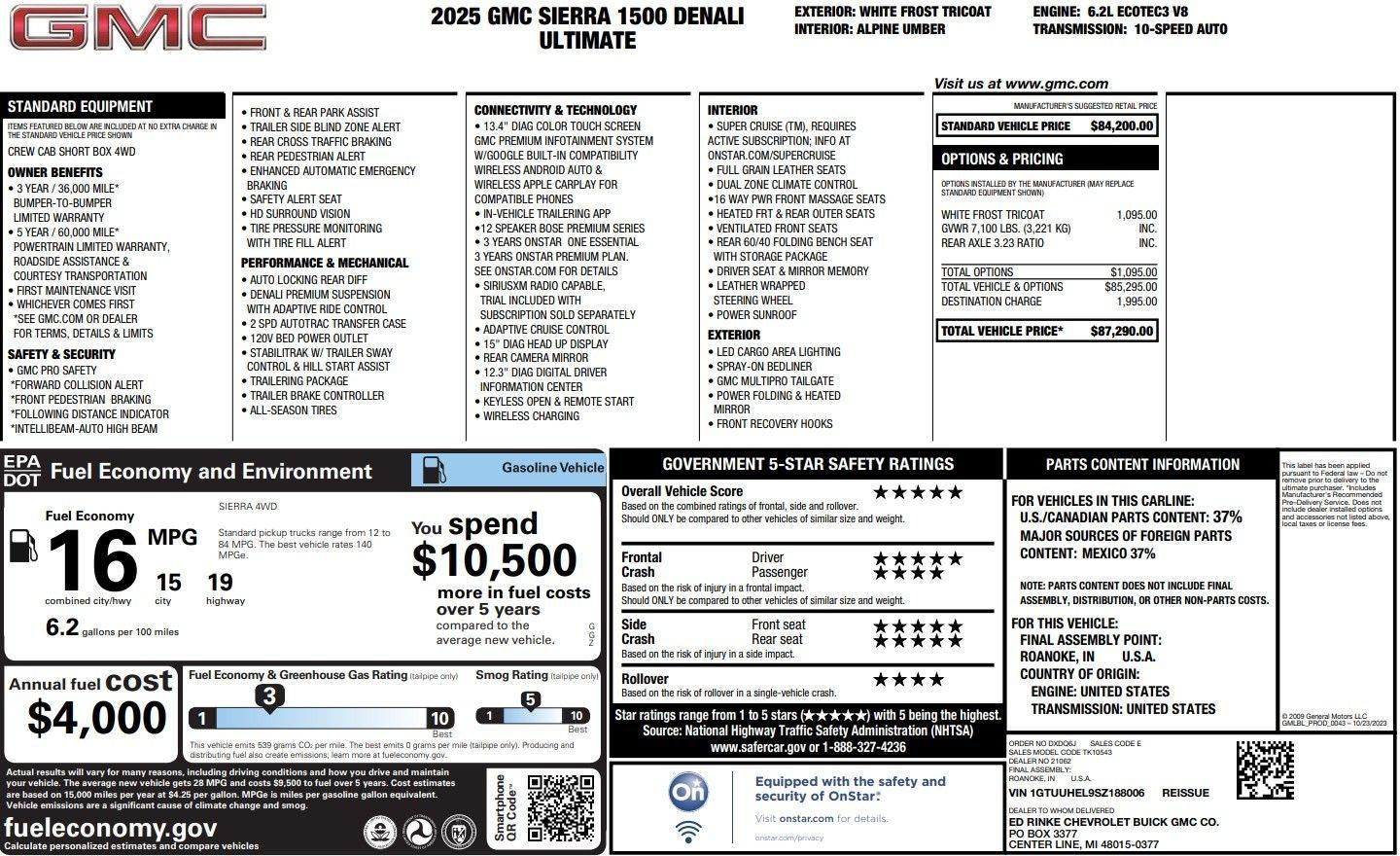 2025 GMC Sierra 1500 Denali Ultimate