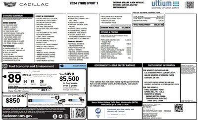 2024 Cadillac LYRIQ Sport