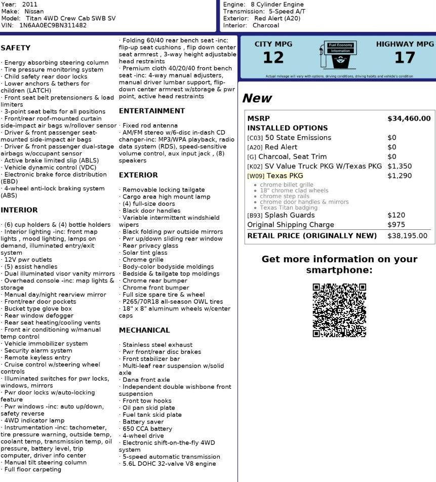 2011 Nissan Titan SV