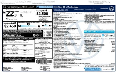 2024 Volkswagen Atlas 2.0T SE w/Technology