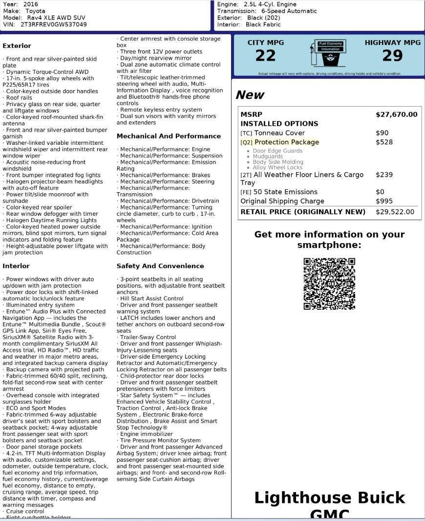 2016 Toyota RAV4 XLE