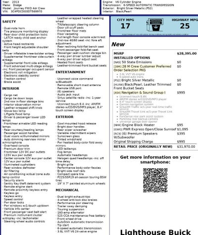 2013 Dodge Journey Base