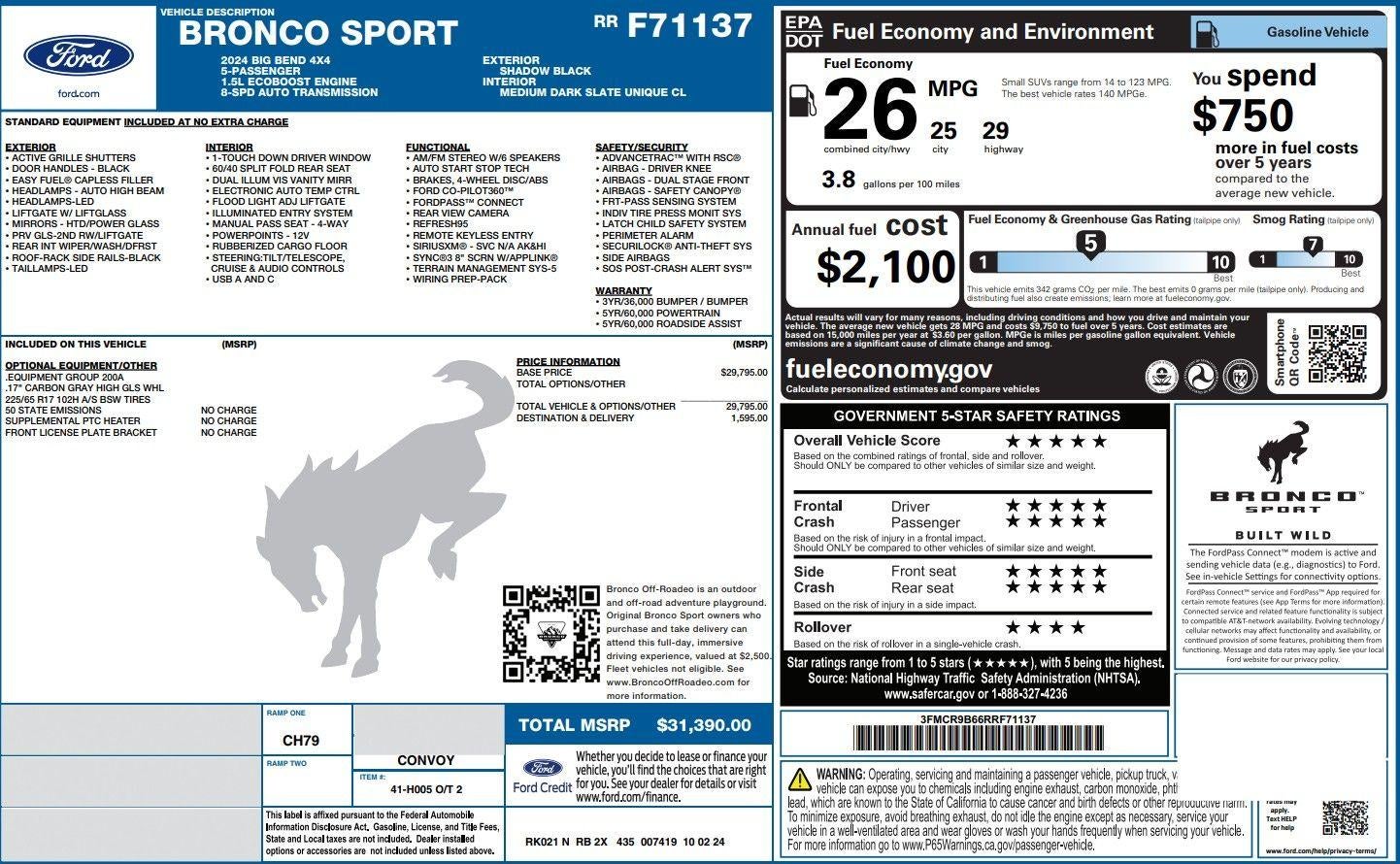 2024 Ford Bronco Sport Big Bend