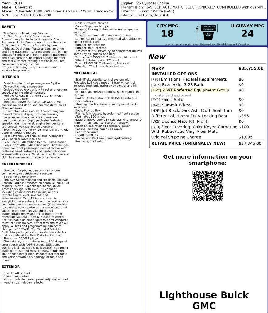 2014 Chevrolet Silverado 1500 Work Truck