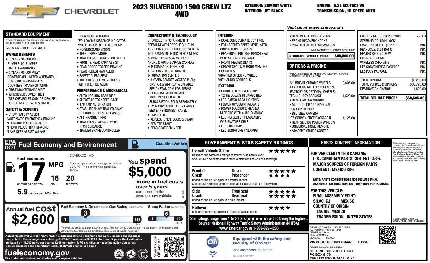 2023 Chevrolet Silverado 1500 LTZ