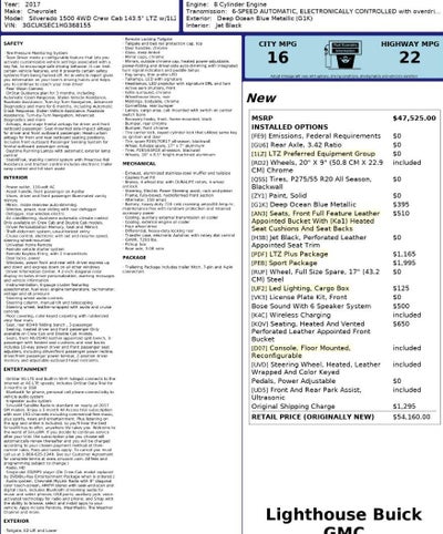 2017 Chevrolet Silverado 1500 LTZ