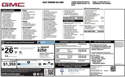 2022 GMC Terrain SLE