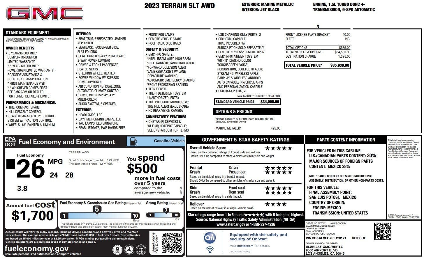 2023 GMC Terrain SLT
