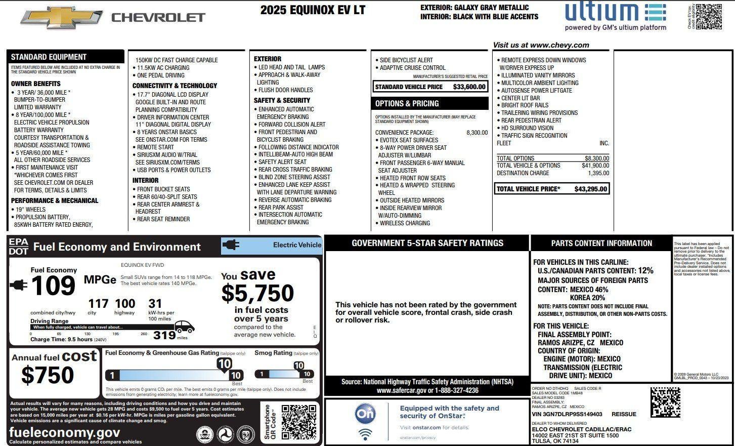 2025 Chevrolet Equinox EV LT