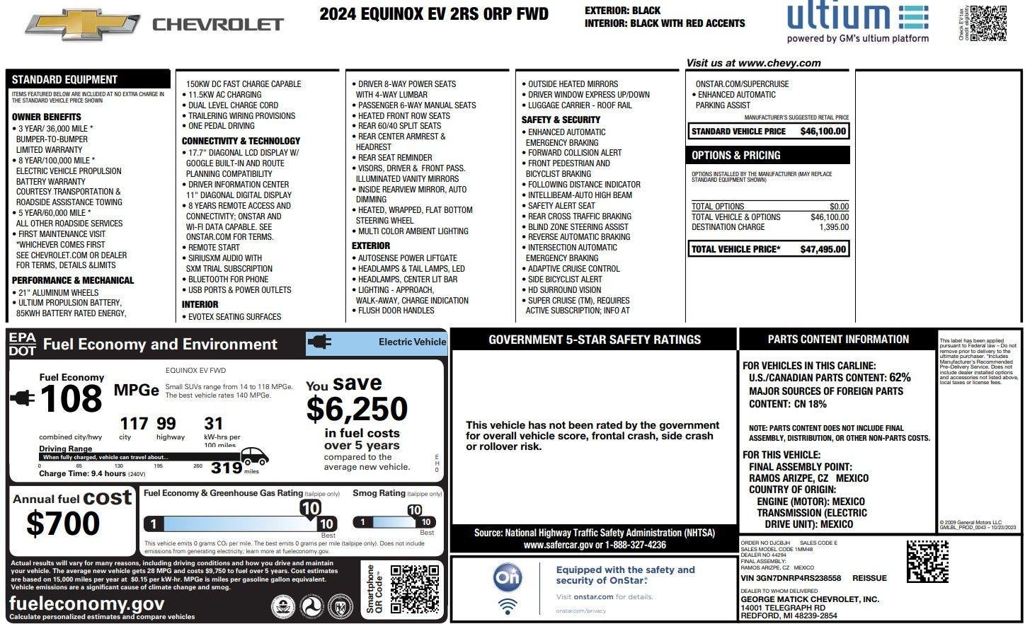2024 Chevrolet Equinox EV RS