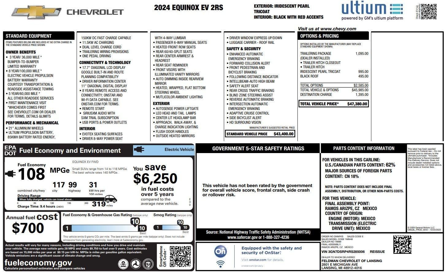 2024 Chevrolet Equinox EV RS