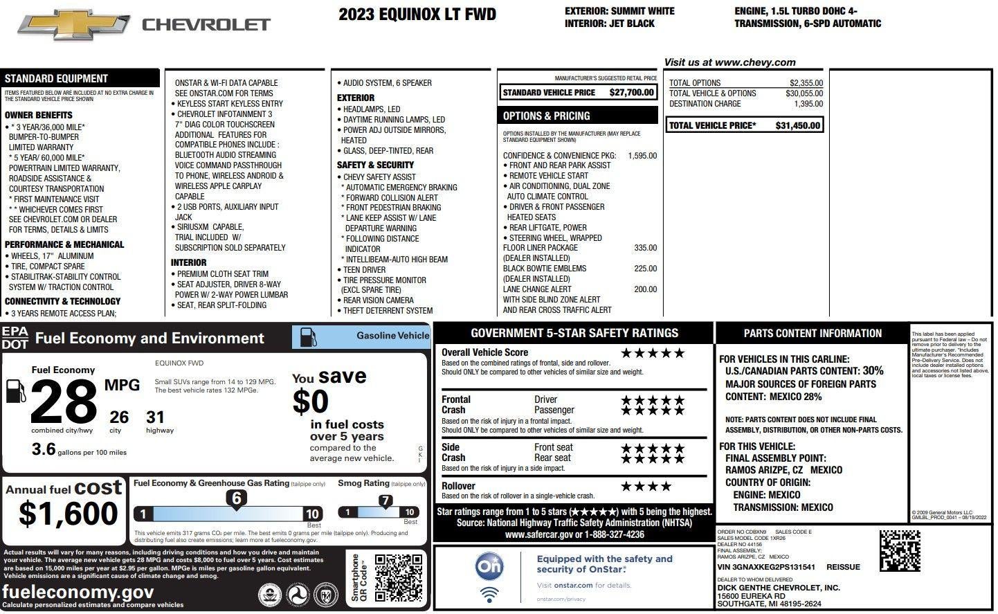 2023 Chevrolet Equinox LT