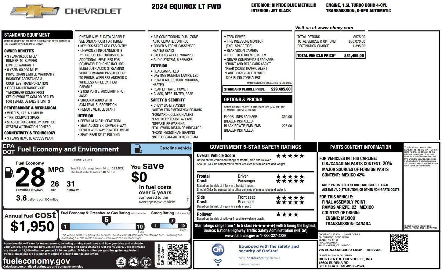 2024 Chevrolet Equinox LT