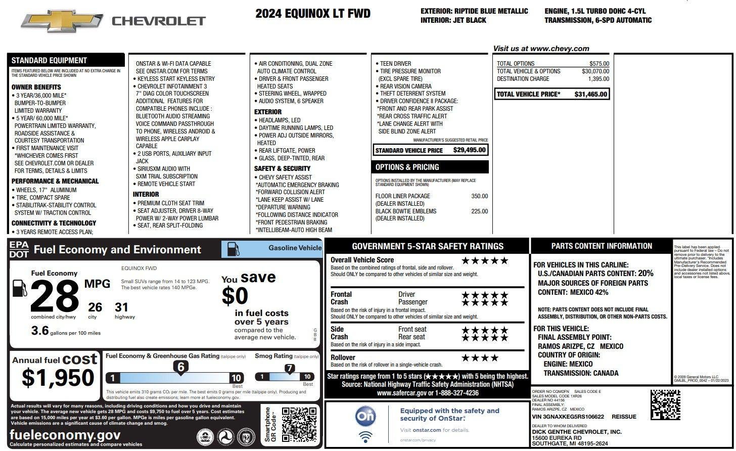 2024 Chevrolet Equinox LT