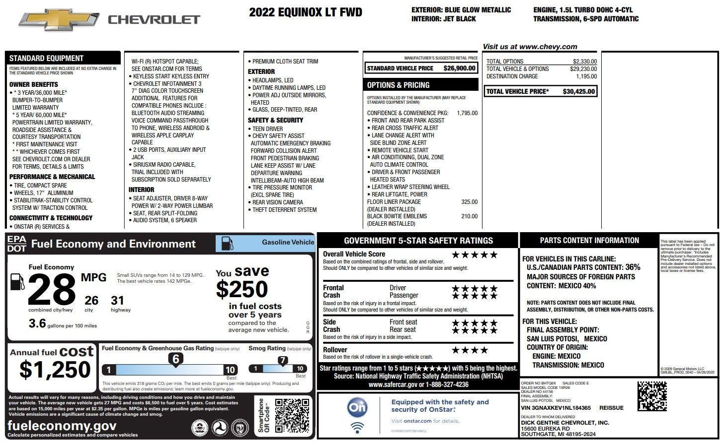 2022 Chevrolet Equinox LT