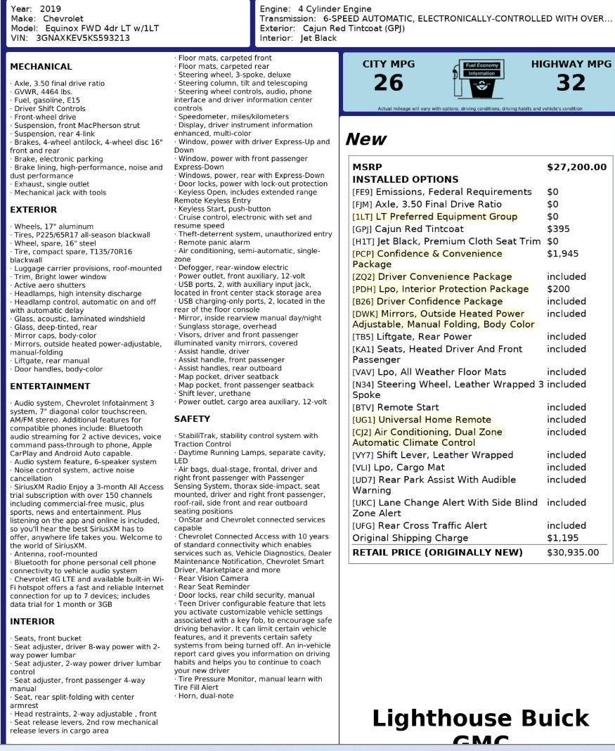 2019 Chevrolet Equinox LT