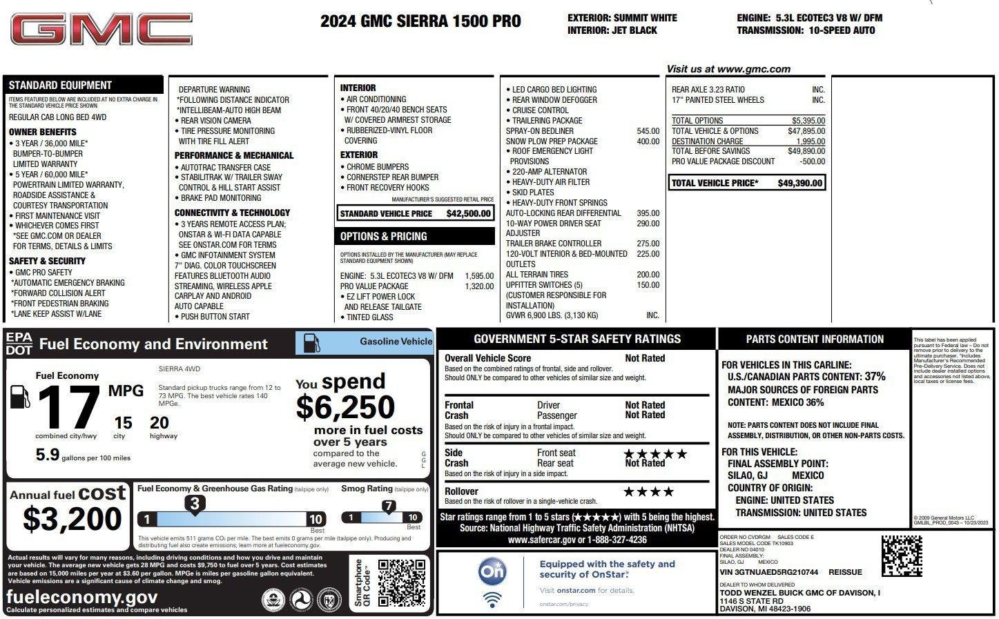 2024 GMC Sierra 1500 Pro