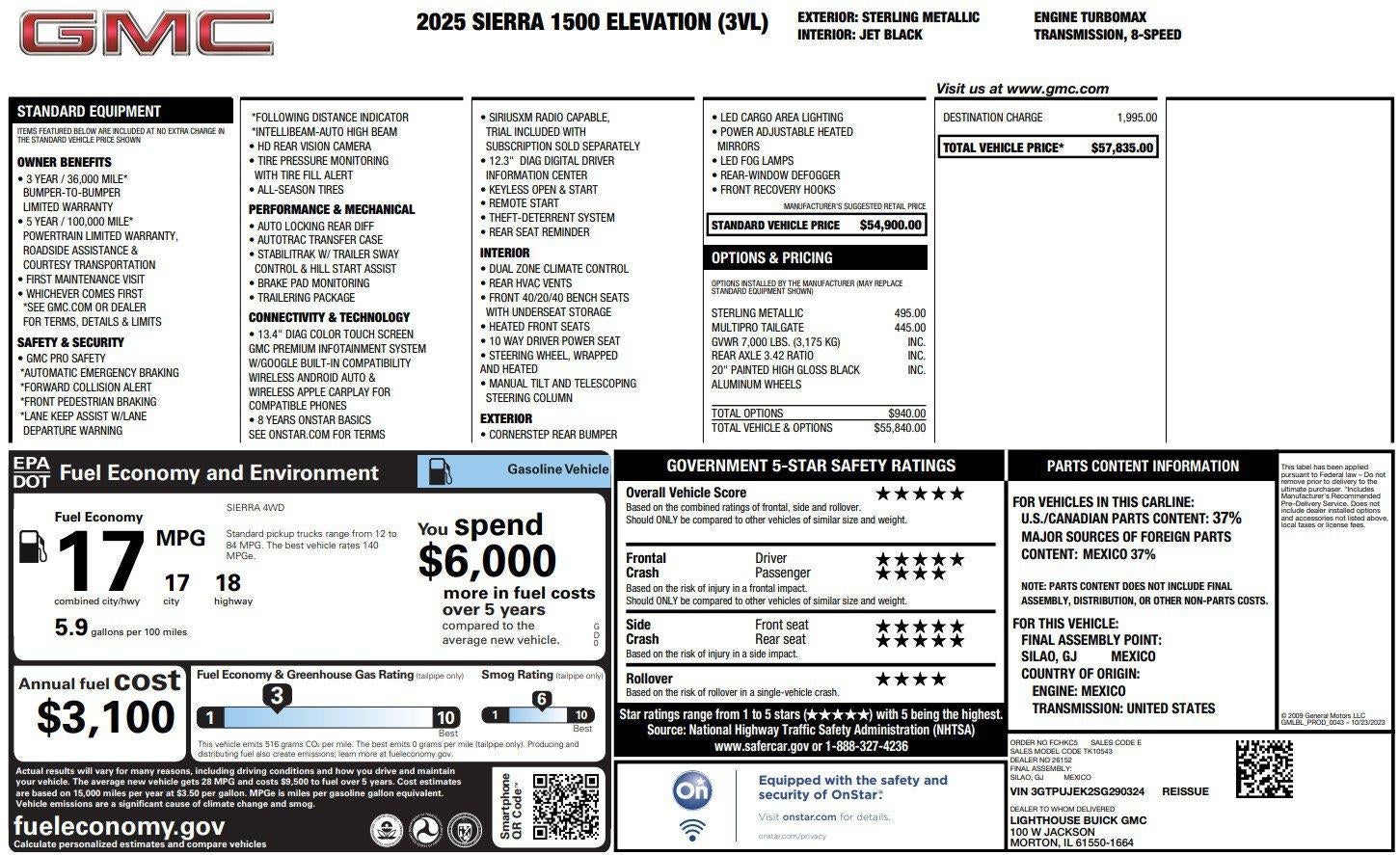 2025 GMC Sierra 1500 Elevation