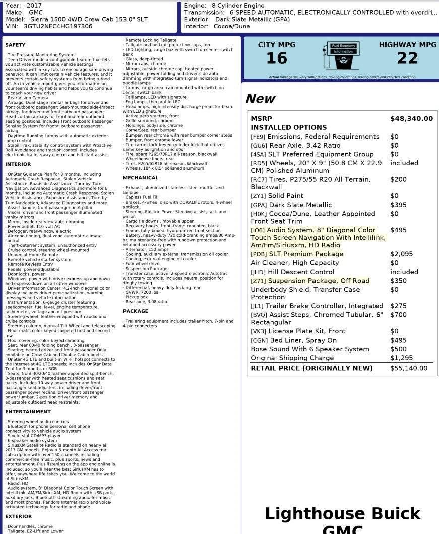 2017 GMC Sierra 1500 SLT