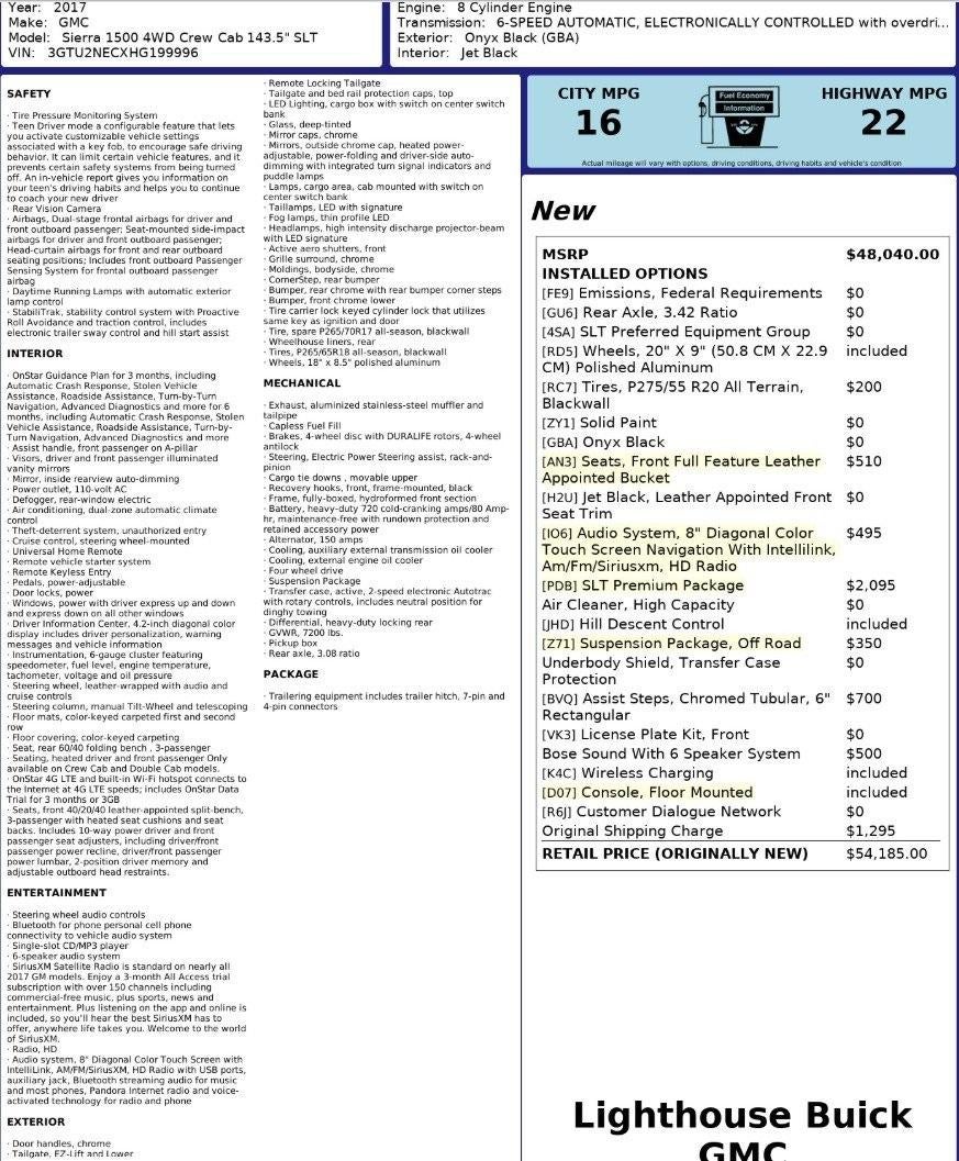 2017 GMC Sierra 1500 SLT