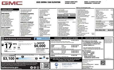 2025 GMC Sierra 1500 Elevation