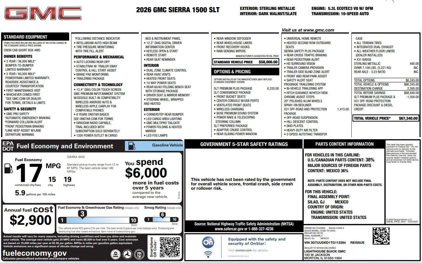 2026 GMC Sierra 1500 SLT