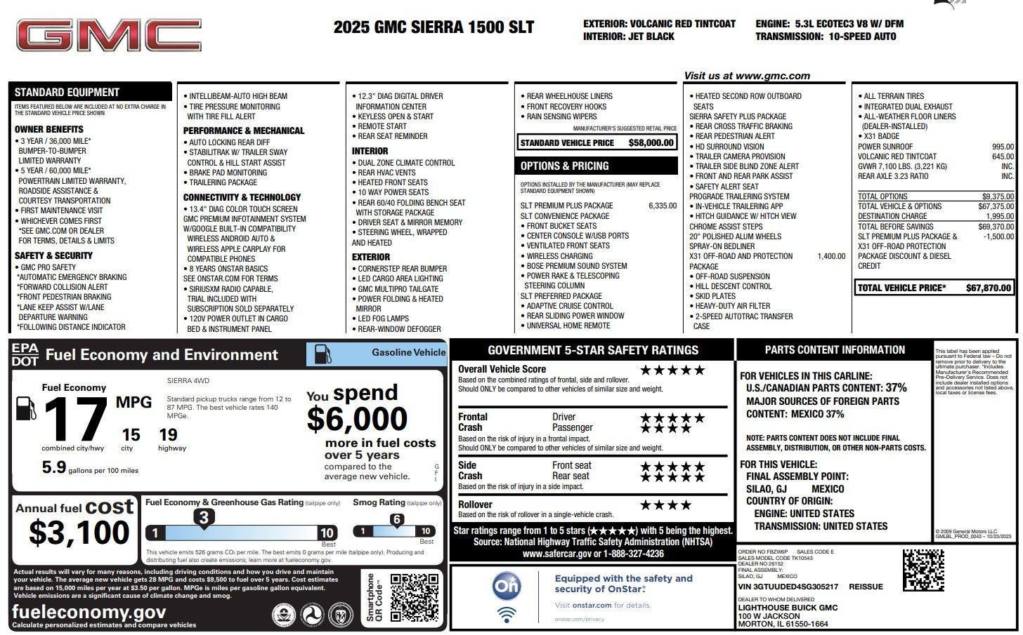 2025 GMC Sierra 1500 SLT