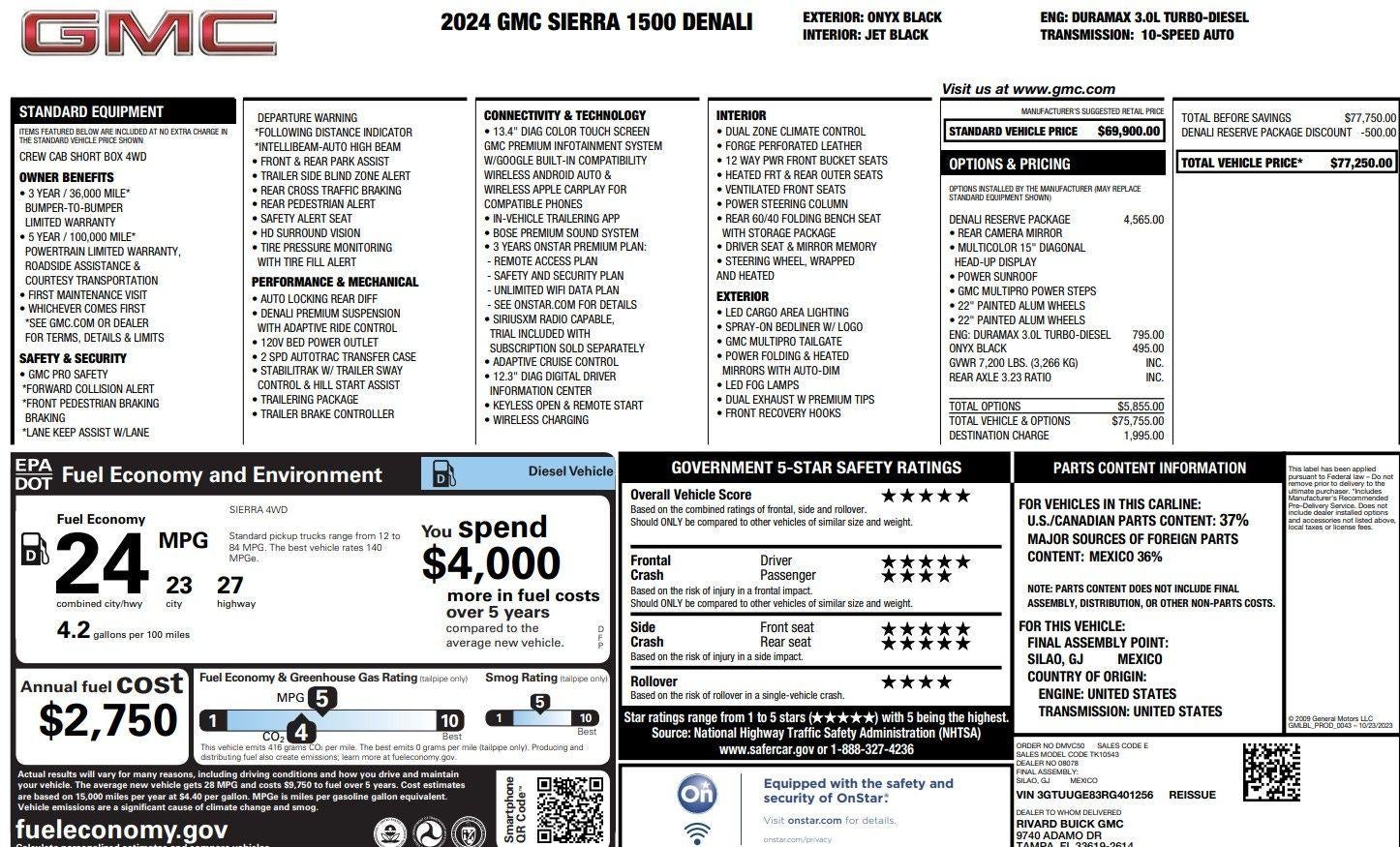 2024 GMC Sierra 1500 Denali