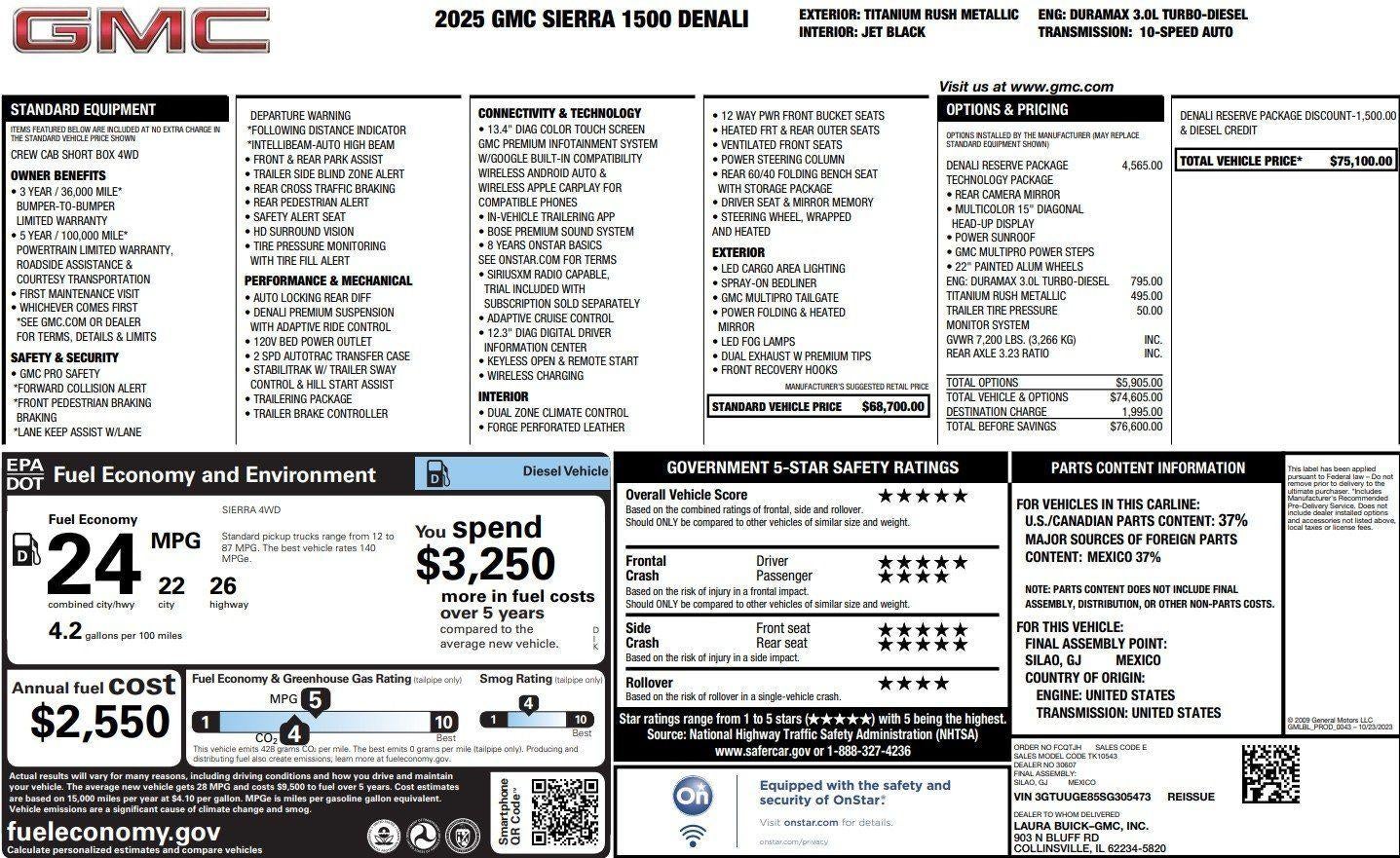 2025 GMC Sierra 1500 Denali