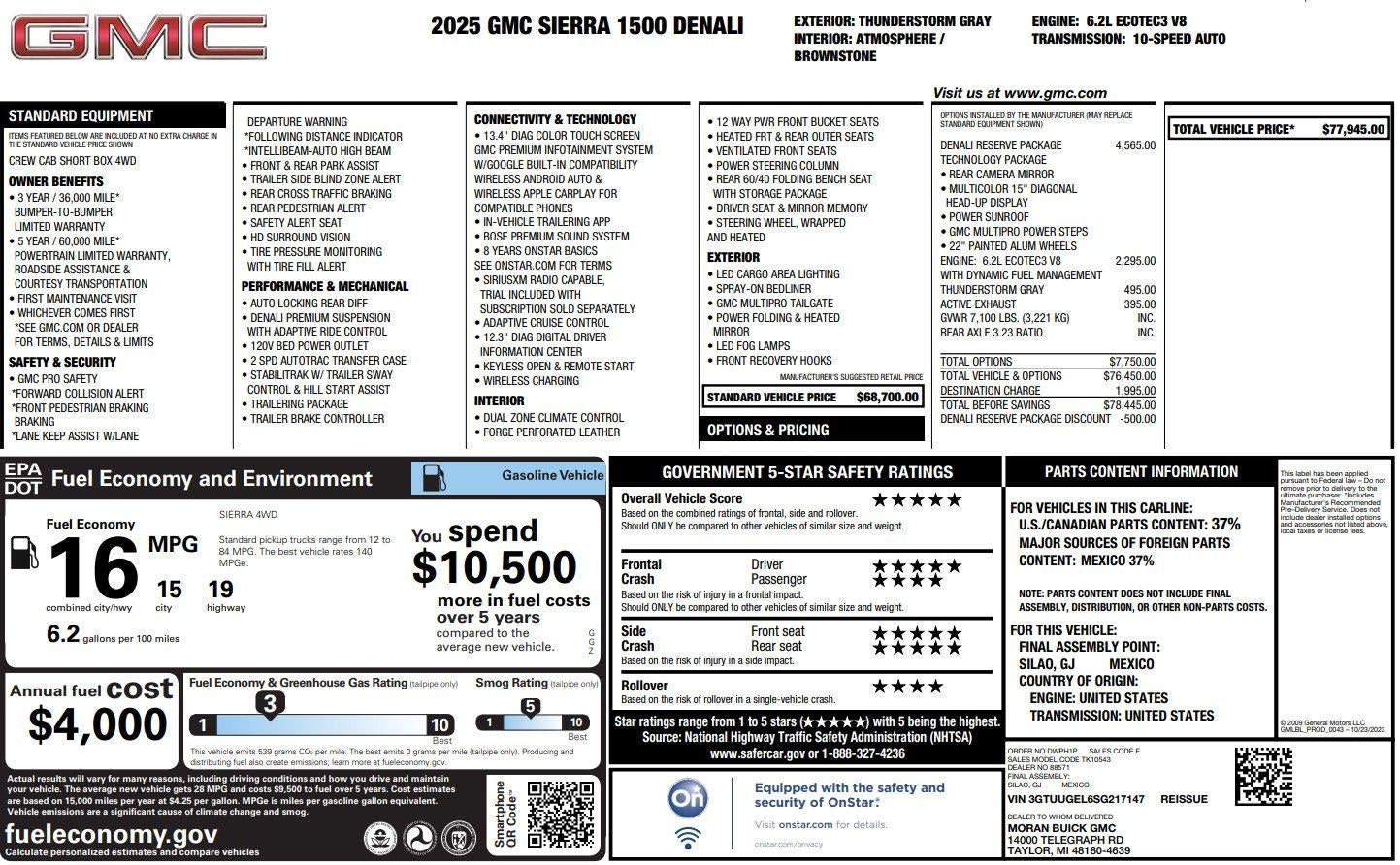 2025 GMC Sierra 1500 Denali