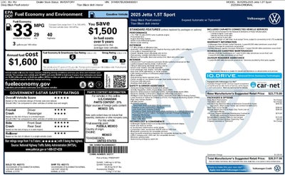 2025 Volkswagen Jetta 1.5T Sport