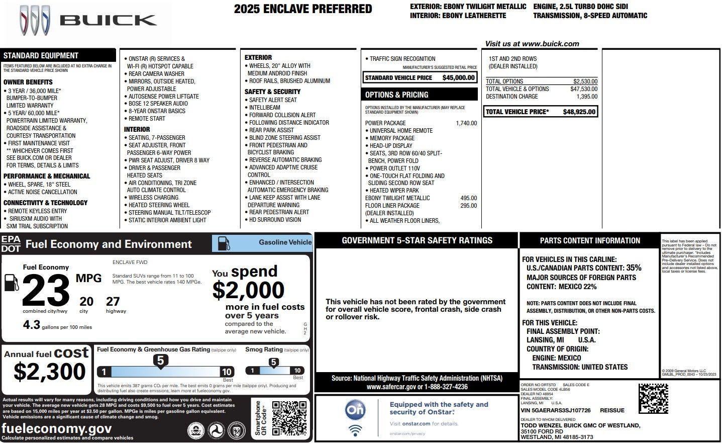 2025 Buick Enclave Preferred