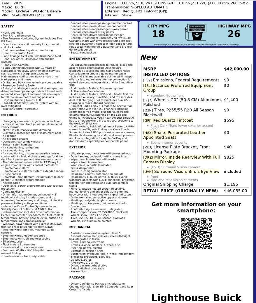 2019 Buick Enclave Essence