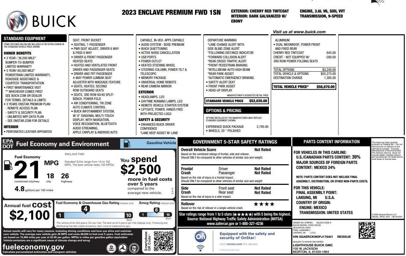 2023 Buick Enclave Premium Group