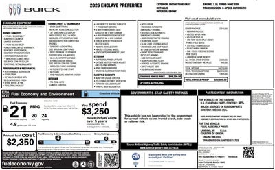 2026 Buick Enclave Preferred