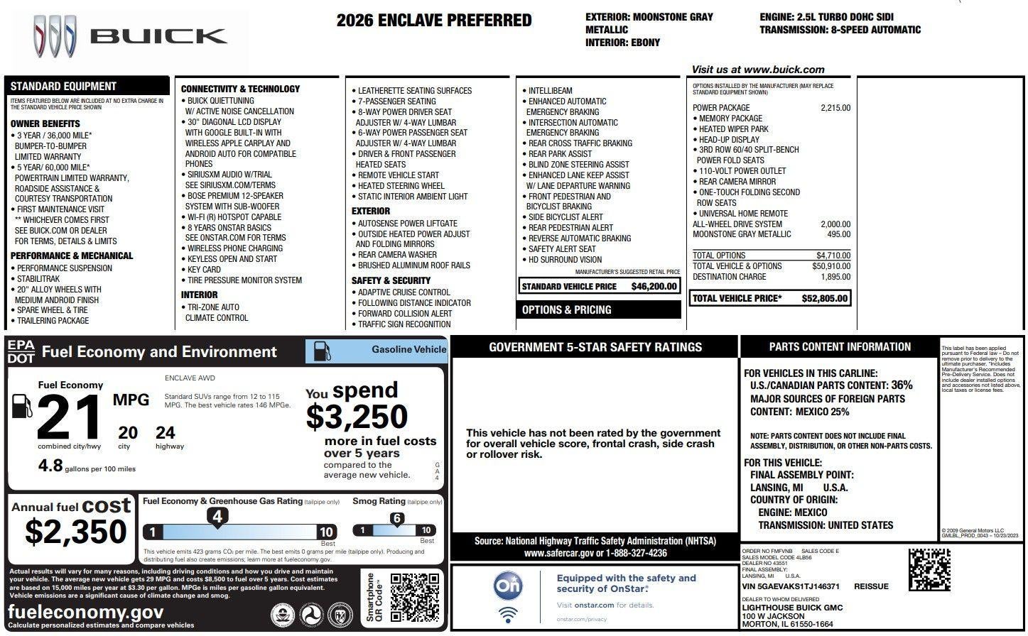 2026 Buick Enclave Preferred