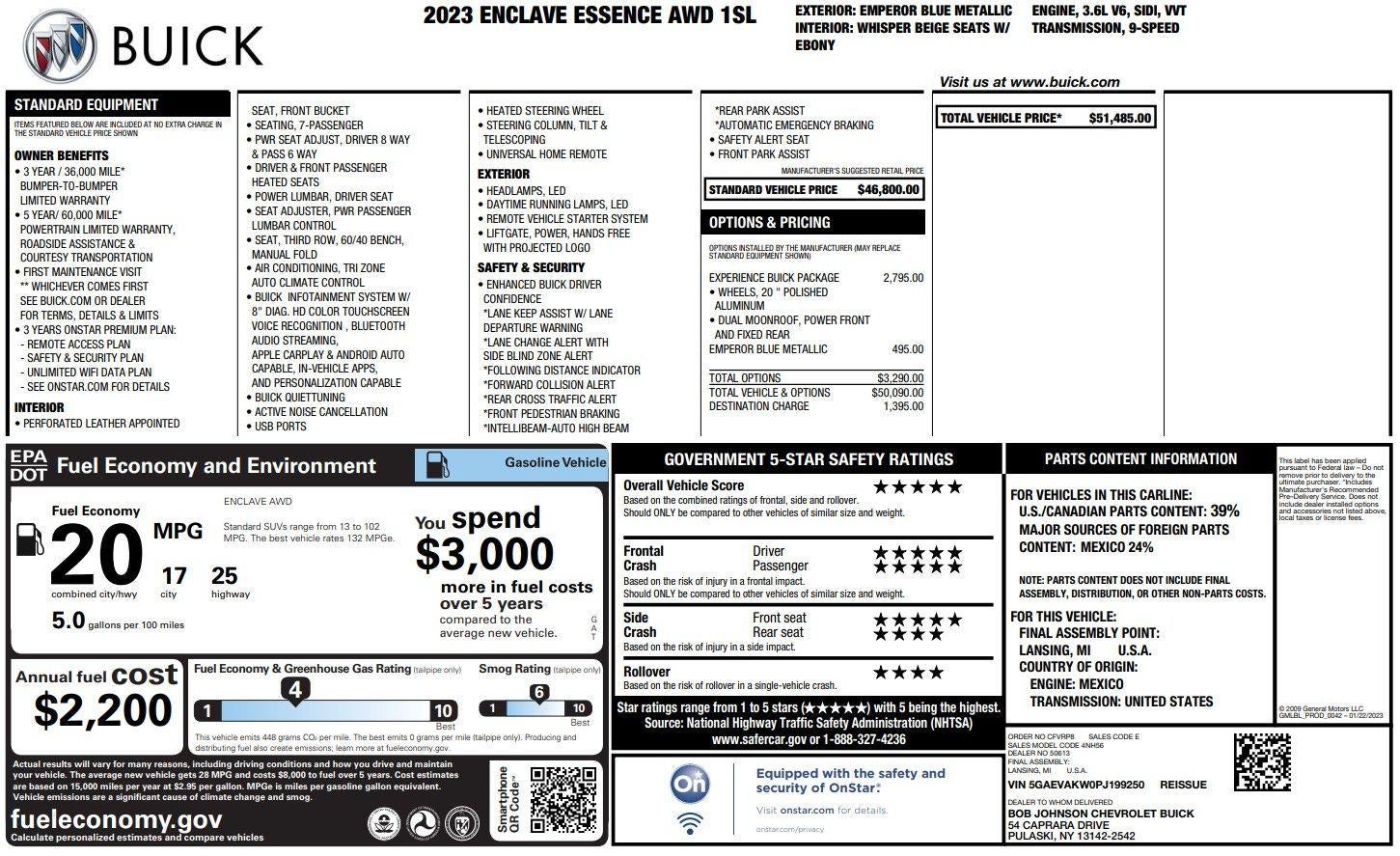 2023 Buick Enclave Essence