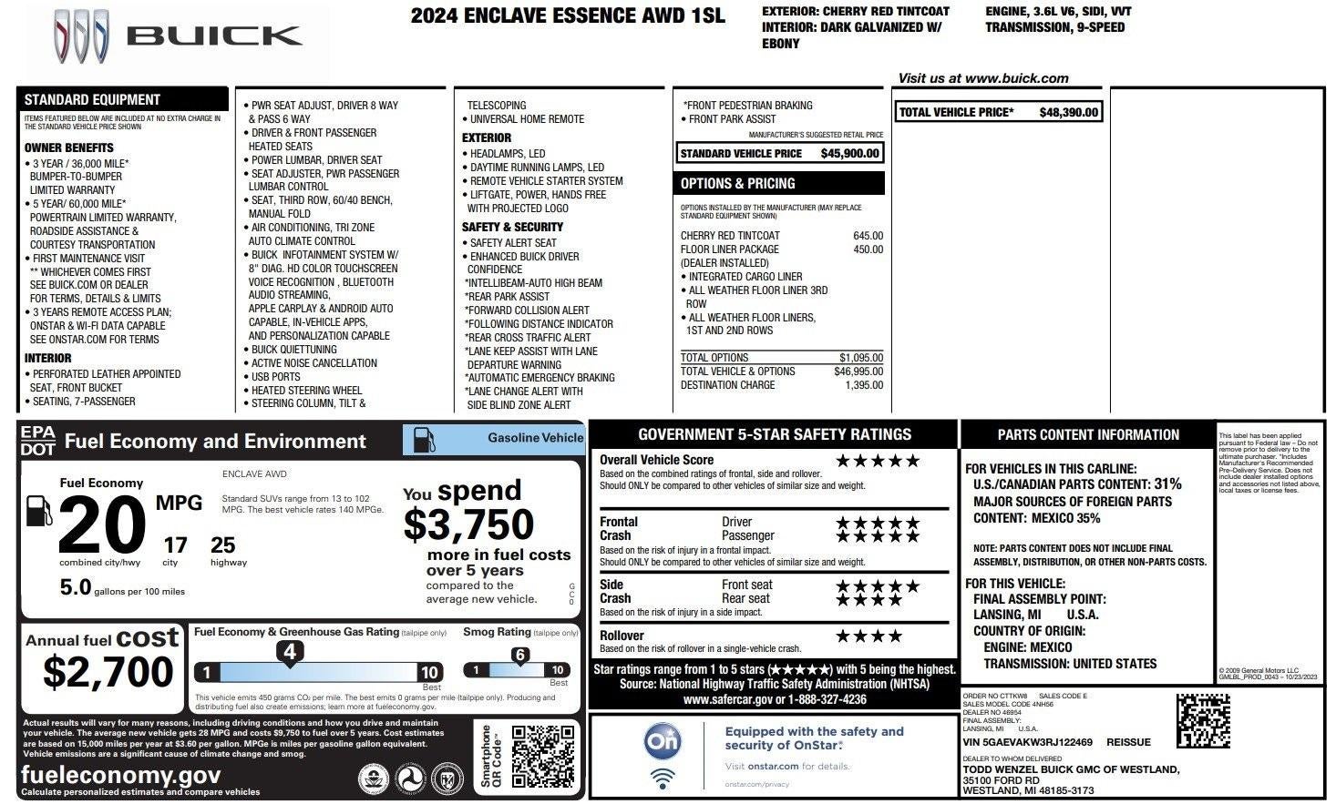 2024 Buick Enclave Essence