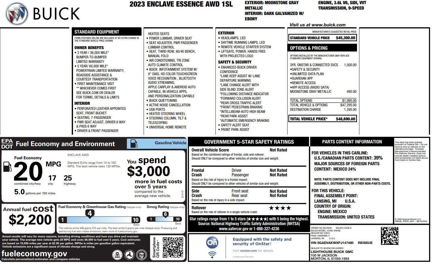 2023 Buick Enclave Essence