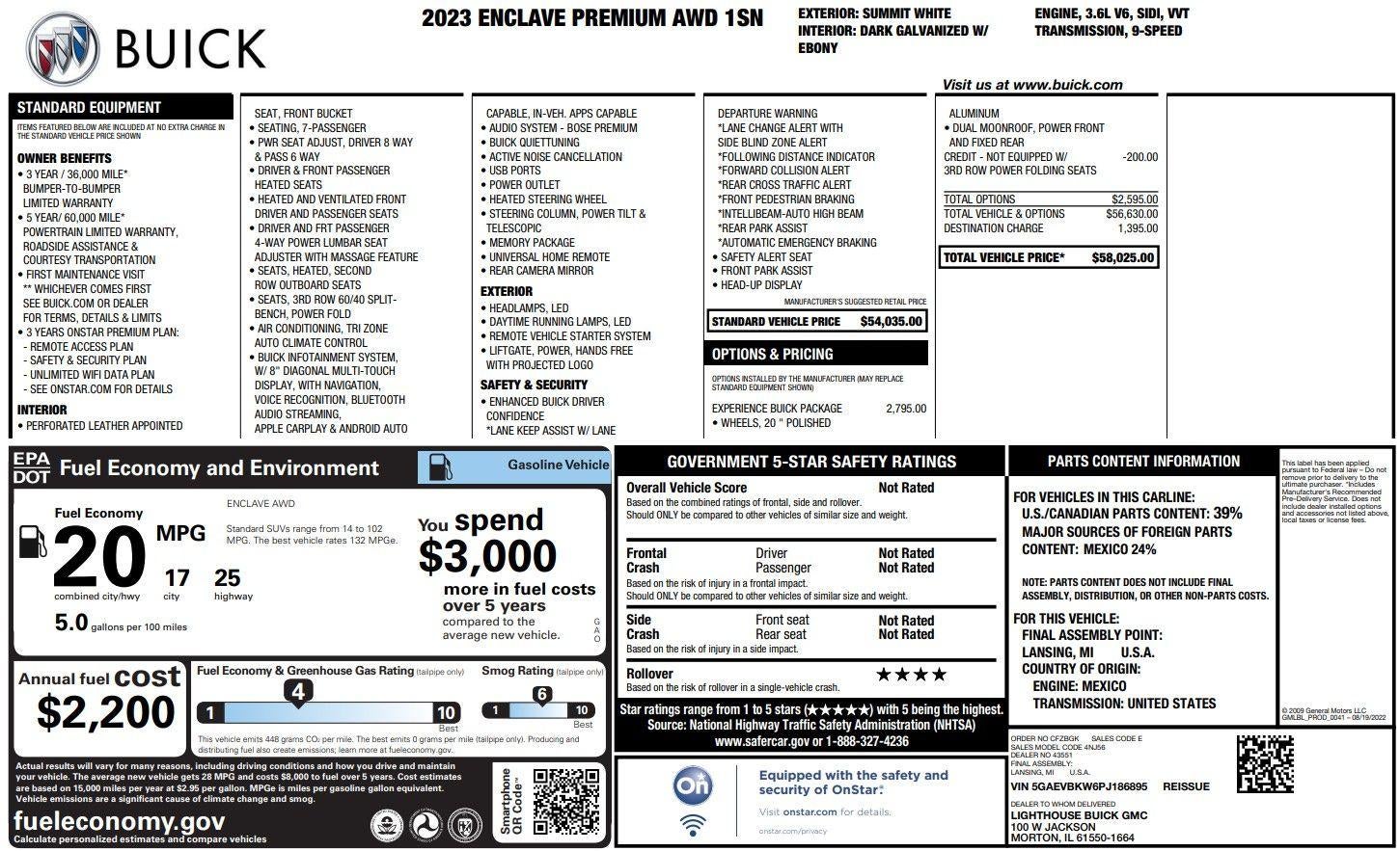2023 Buick Enclave Premium Group