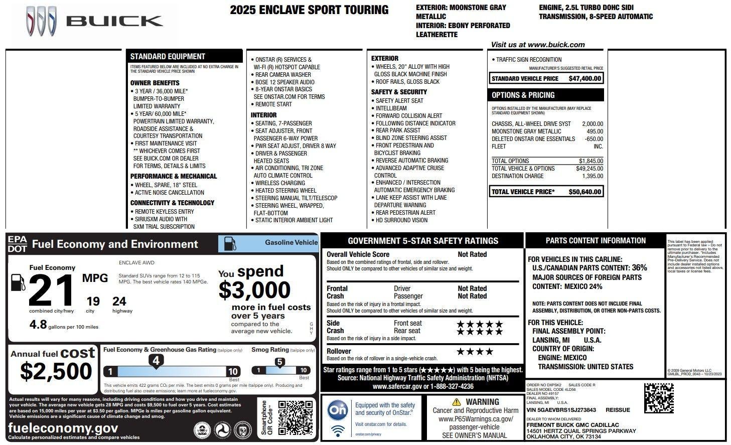 2025 Buick Enclave Sport Touring