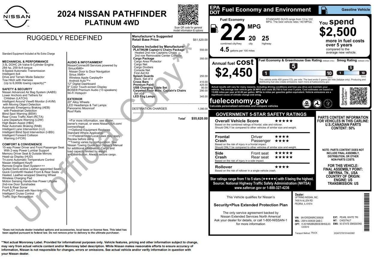 2024 Nissan Pathfinder Platinum