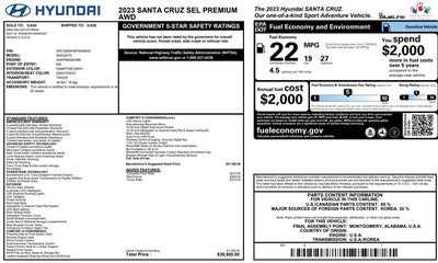 2023 Hyundai Santa Cruz SEL Premium