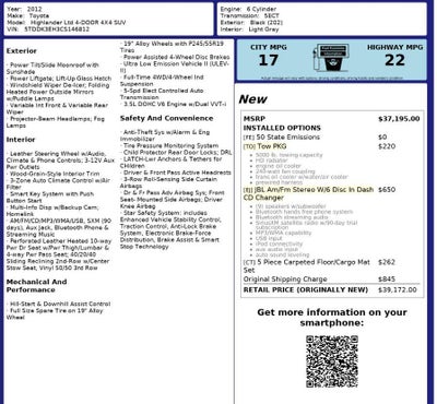2012 Toyota Highlander Base