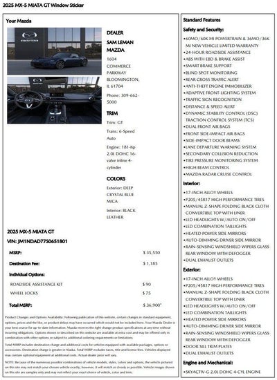 2025 Mazda Mazda MX-5 Miata Grand Touring